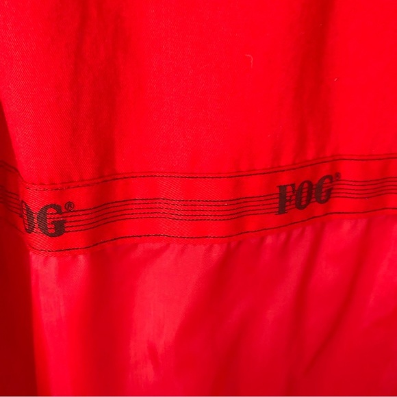 London Fog Red Trench Coat - Picture 3 of 16